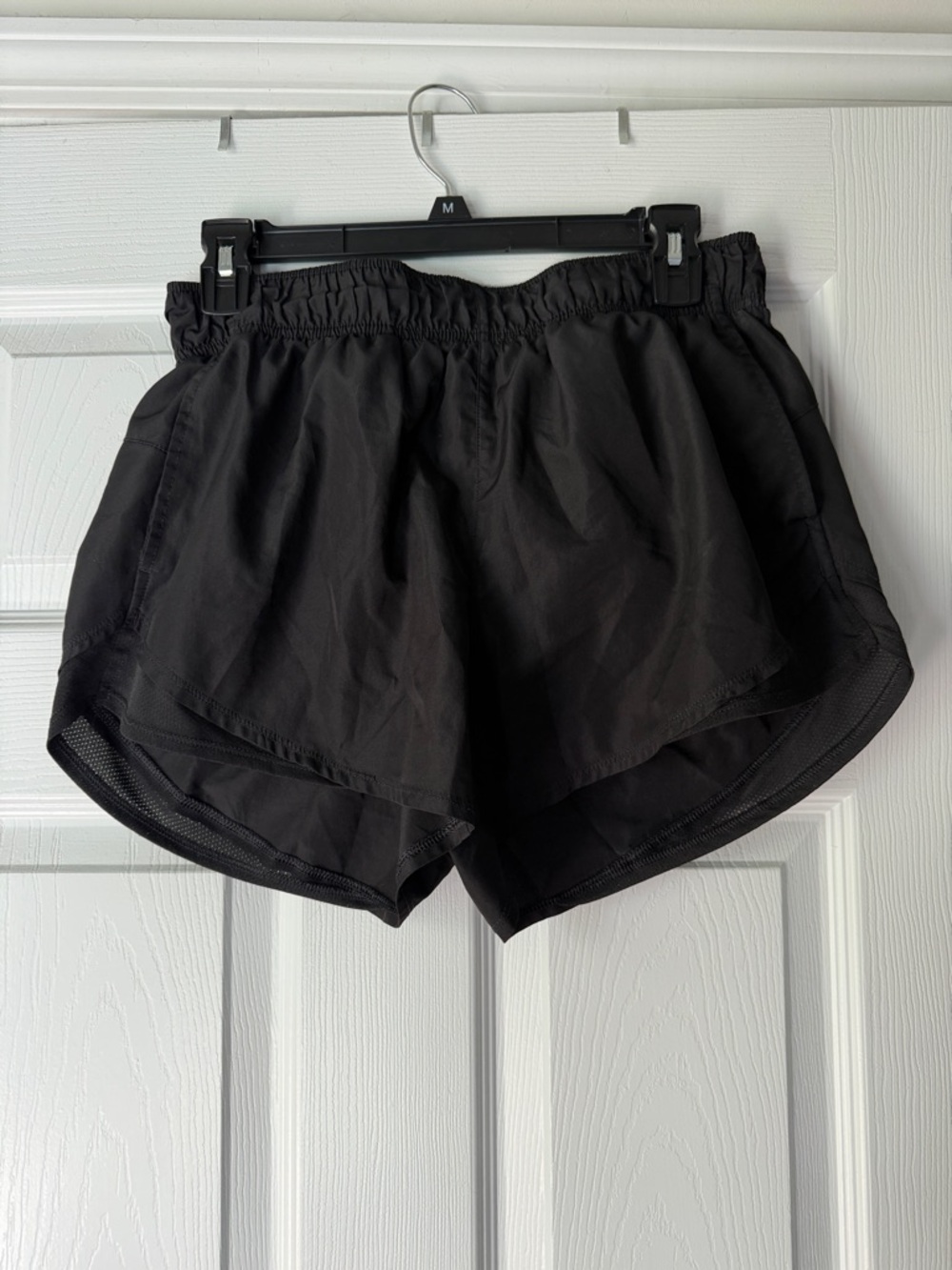 Athletic Works Black Women's Athletic Shorts with Built-In Liner
